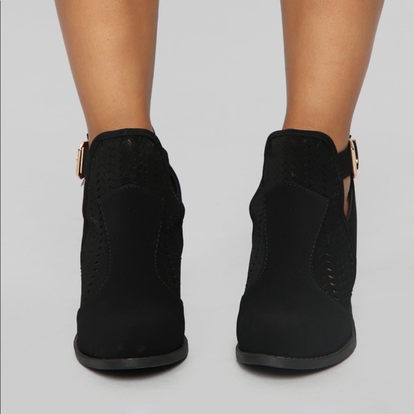 Black Ankle Booties - Picture 2 of 8